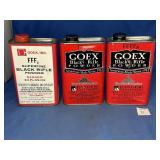 (3) MOSTLY FULL 16OZ BLACK RIFLE POWDER CANS