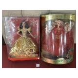 (2) MATTEL HAPPY HOLIDAYS BARBIES