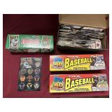 1991 TOPPS BASEBALL/FOOTBALL CARDS W/ MISC BOX OF