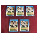 (5) GREG MADDUX ROOKIES - 1987 FLEER UPDATE #U-68