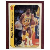 MAGIC JOHNSON - 1986 FLEER STICKER # 7