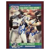 CORTEZ KENNEDY ROOKIE AUTOGRAPHED 1990 PRO SET