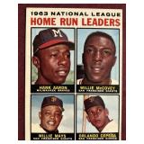 AARON/MAYS/MCCOVEY/CEPEDA LEADERS - 1964 TOPPS #9