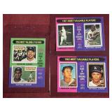 (3) MICKEY MANTLE MVP - 1975 TOPPS # 194, 195, &