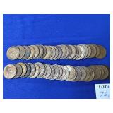 1 ROLL (50) LINCOLN PENNIES - TEEN DATES