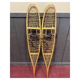 VINTAGE WOODEN SNOW SHOES (10x56")