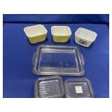 (3) PYREX REFRIGERATOR CONTAINERS