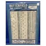 BUTTERFIELD "THE COMPLETE LINE" DERBY LINE,