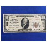 1929 BANK OF MEYERSDALE P.A. $10 U.S. NOTE