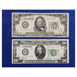 1934 $50 U.S. NOTE & 1934 $20 U.S. NOTE