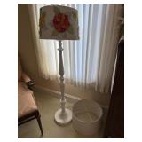 FLOOR LAMP (58" TALL) W/ EXTRA LAMP SHADE