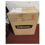 FELLOWES 1200C 12-SHEET CROSSCUT PAPER SHREDDER -