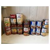 CANNED BEANS, SOUP, VEGETABLE, EVAPORATED MILK