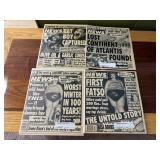 (4) WEEKLY WORLD NEWS NEWSPAPERS