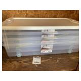 4ct sterilite 56qt wheeled latching box