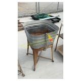 Wash tub with stand