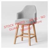 Threshold Kingston curved back barstool