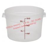 6 ct. Cambro Translucent Rounds 12 qt.