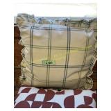 Threshold plaid ruffle throw pillow