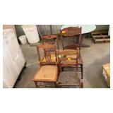 4 wooden kitchen chairs