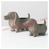 2ct Sullivans daschund planter