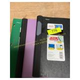 2ct college ruled notebooks and folder