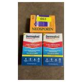 2bx Dermoplast first aid cloths & 1ct Neosporin