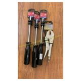 3ct #3x6" screwdrivers & Steel Grip 7ï¿½ locking