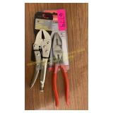 Crescent & 7in straight jaw locking pliers