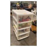 Plastic 4-Drawer Storage & Holiday Items