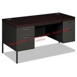 HON 60" Metro Series Classic Double Pedestal Desk