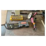 Angle Grinder, Assorted Bits, Pulley Remover