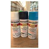 3ct Rust-Oleum assorted protective enamels