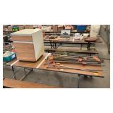 2-Drawer Rolling File Cabinet, Assorted Bar Clamps