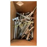 1bx screws, metal & plastic tubes, misc.