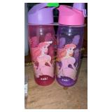 2ct Little Mermaid waterbottles