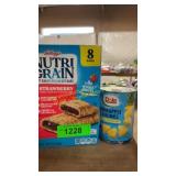 Nutrigrain bars & pineapple chunks