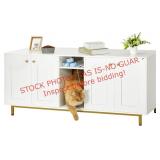 Hzuaneri Cat Litter Box Enclosure