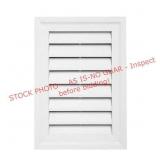 16-in x 20-in White Rectangle Louver Vent