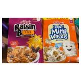 Raisin Bran & frosted mini wheats