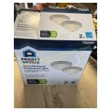 2pk Project source 13in Flush mount light