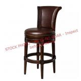 Maven Lane Pullman Wooden Swivel Kitchen Stool