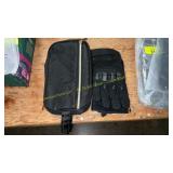 XL Motorbike Gloves & Toiletries Travel Bag