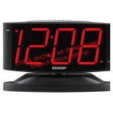 Sharp digital alarm clock