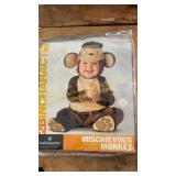 Mischievous monkey baby costume