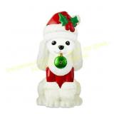 Light-up Christmas Tabletop Poodle Blow Mold