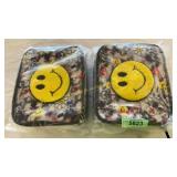 2ct smiley lunch bags