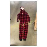 Jolly Jammies L plaid onesie