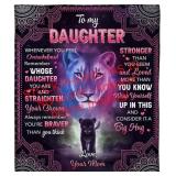 Koxhox To My Daughter 60 x 50 In. Blanket