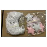 Moon & Pink Stars pillow set